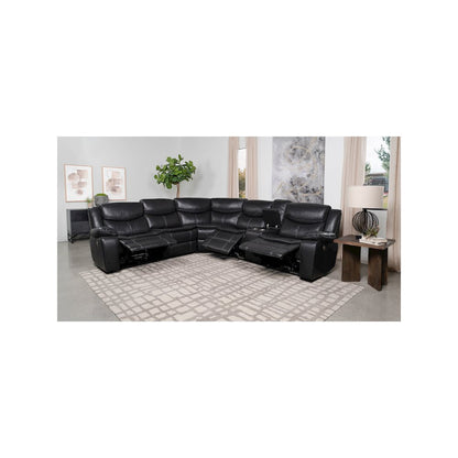 Sycamore Upholstered Power Reclining Sectional Sofa Grey