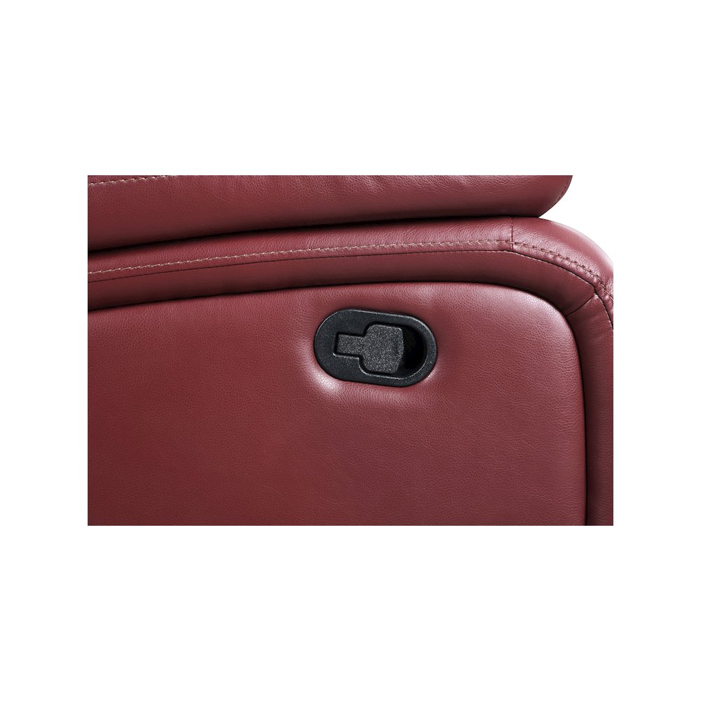 Camila Upholstered Motion Reclining Sofa Red
