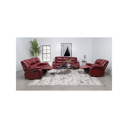 Camila Upholstered Glider Recliner Chair Red