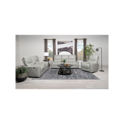 Greenfield Upholstered Power Reclining Loveseat Dove Grey