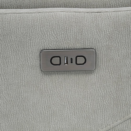 Adler Upholstered Power Swivel Glider Recliner Ivory