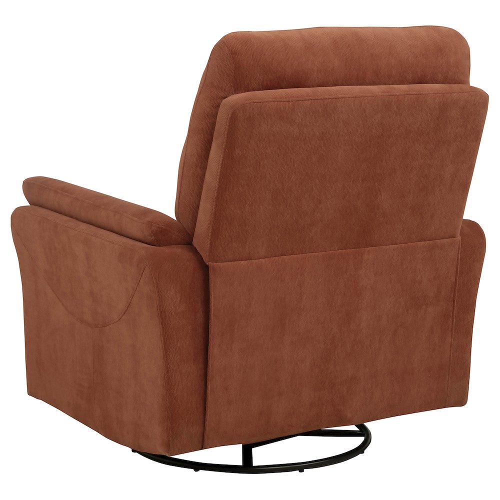 Adler Upholstered Power Swivel Glider Recliner Rust