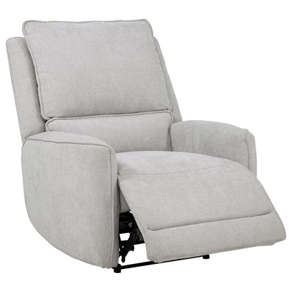 Sylmar 3-piece Chenille Power Reclining Sofa Set Dove Grey