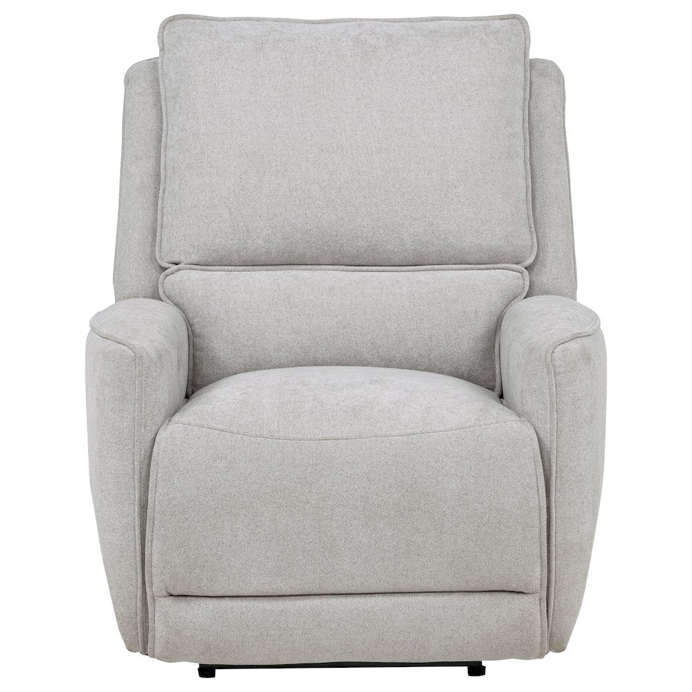 Sylmar Chenille Upholstered Power Recliner Dove Grey