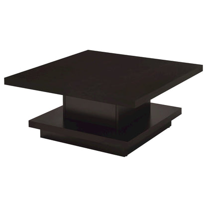 Reston 2-piece Square Coffee and End Table Set Cappuccino
