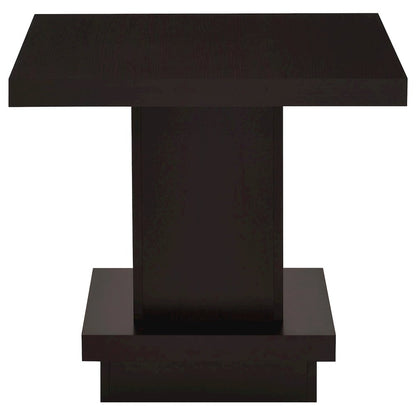 Reston 2-piece Square Coffee and End Table Set Cappuccino