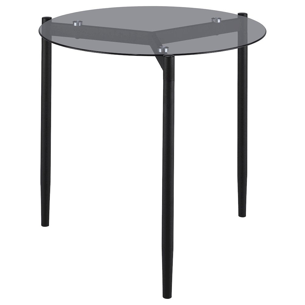 Rosalie 2-piece Round Coffee and End Table Set Grey