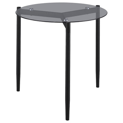 Rosalie 2-piece Round Coffee and End Table Set Grey
