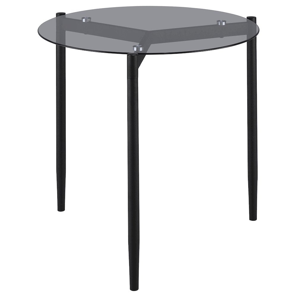 Rosalie 2-piece Round Coffee and End Table Set Grey