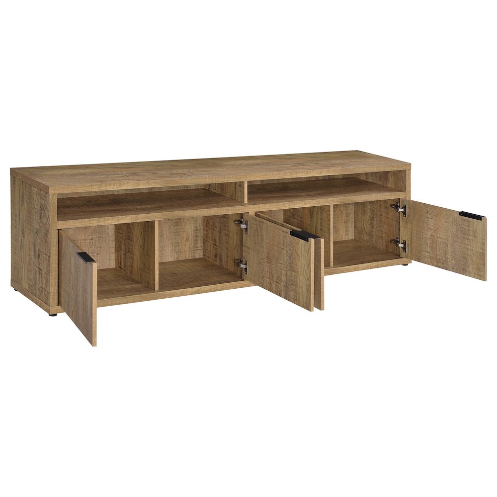 Sentnor 79-inch 4-door Engineered Wood TV Stand Media Console Mango