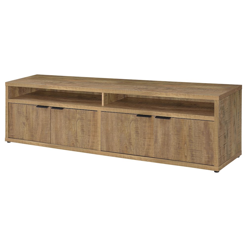 Sentnor 79-inch 4-door Engineered Wood TV Stand Media Console Mango