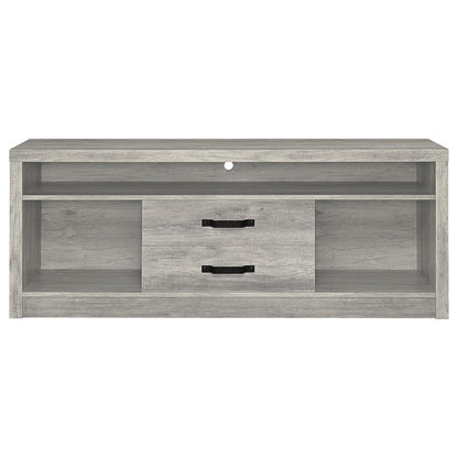 Burke 3-piece 59" TV Entertainment Center Grey Driftwood