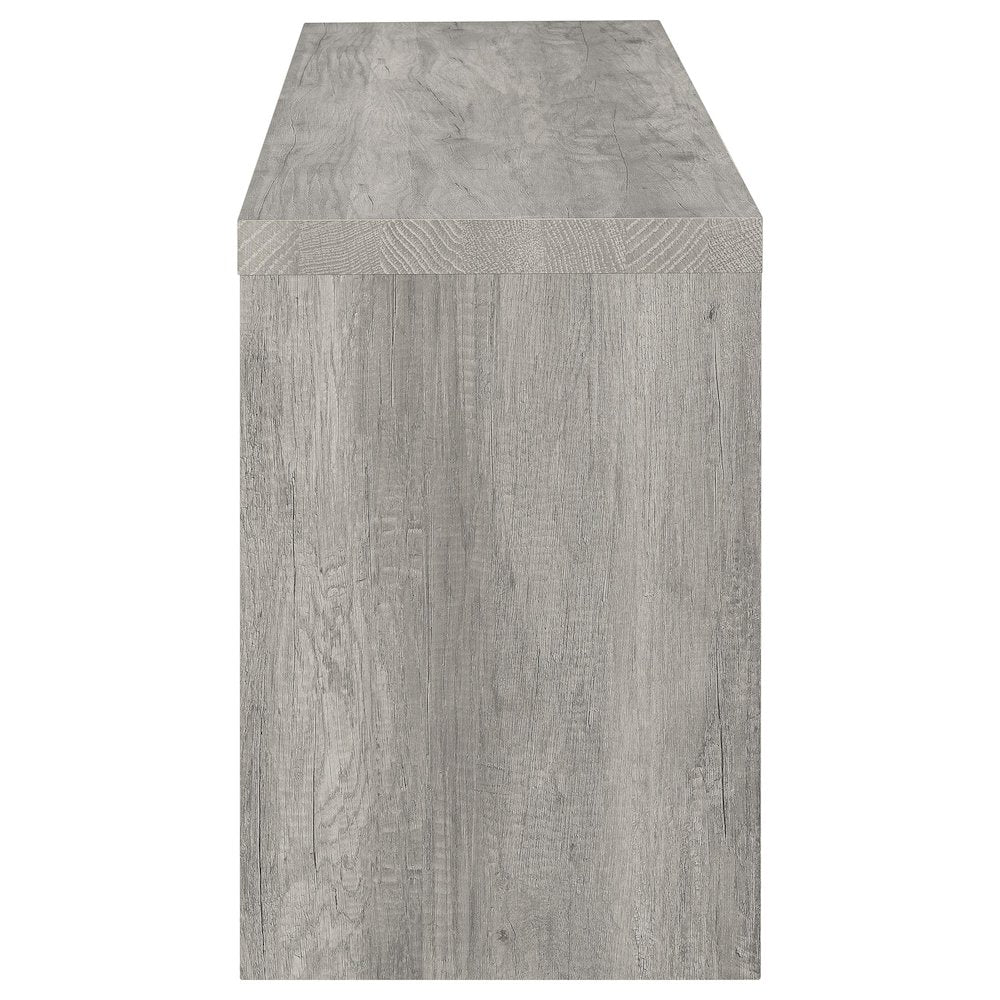 Burke 3-piece 59" TV Entertainment Center Grey Driftwood
