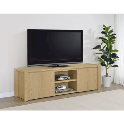 Laurelton 78-inch 4-door TV Stand Media Console Light Oak