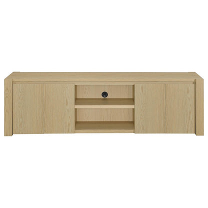 Laurelton 78-inch 4-door TV Stand Media Console Light Oak