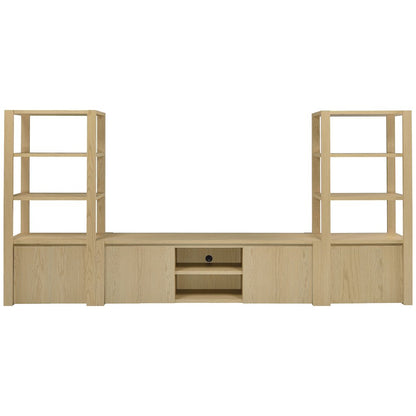 Laurelton 78-inch 4-door TV Stand Media Console Light Oak