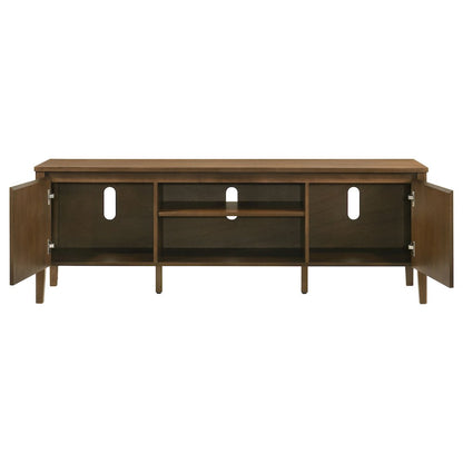 Thori 63-inch 2-door TV Stand Media Console Dark Brown
