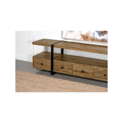 Otto 5-drawer Mango Wood 70" TV Stand Media Console Brown