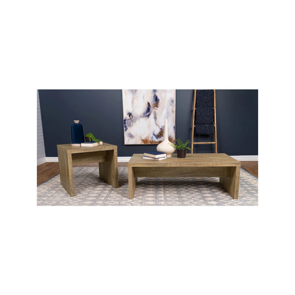 Lynette Rectangular Engineered Wood Coffee Table Mango