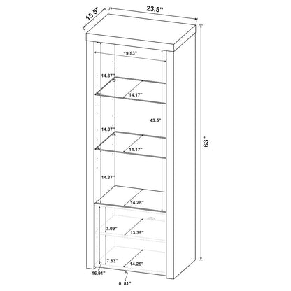 Jude 3-piece 71" TV Entertainment Center White High Gloss