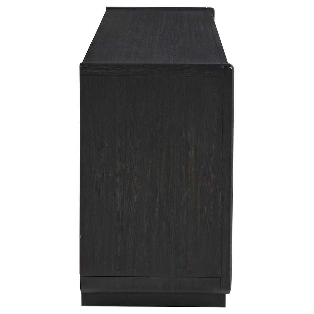 Leandro 72-inch 4-door TV Stand Media Console Burnished Black