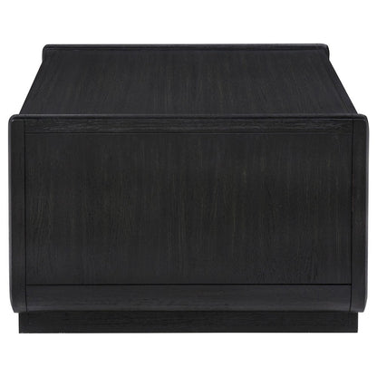Leandro 2-drawer Wood Cocktail Coffee Table Burnished Black