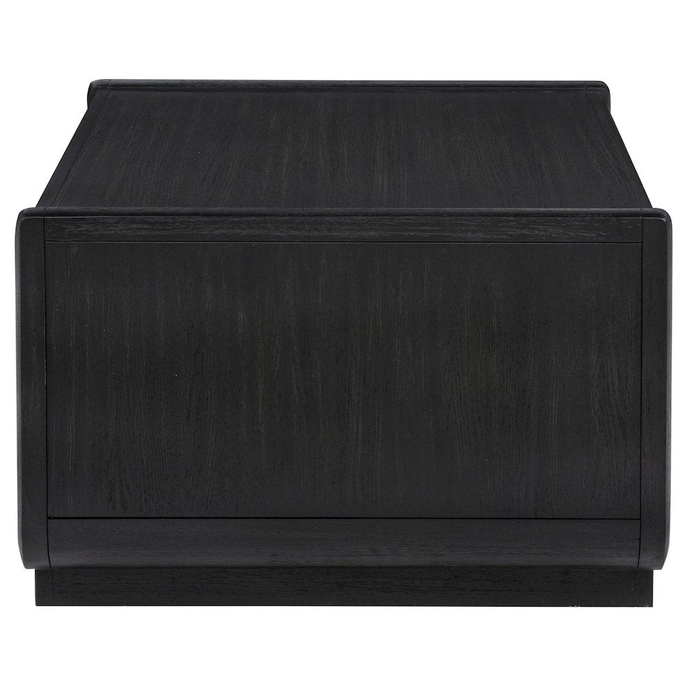 Leandro 2-piece Wood Coffee and End Table Set Burnished Black