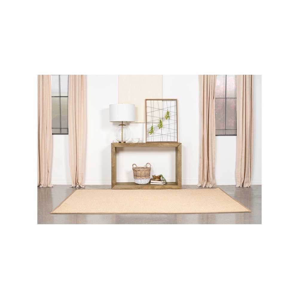Benton Rectangular Solid Wood Sofa Console Table Natural