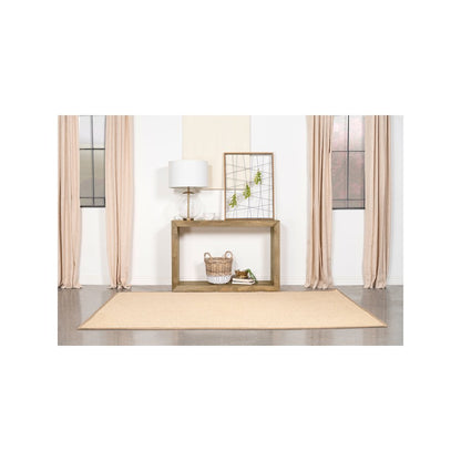 Benton Rectangular Solid Wood Sofa Console Table Natural