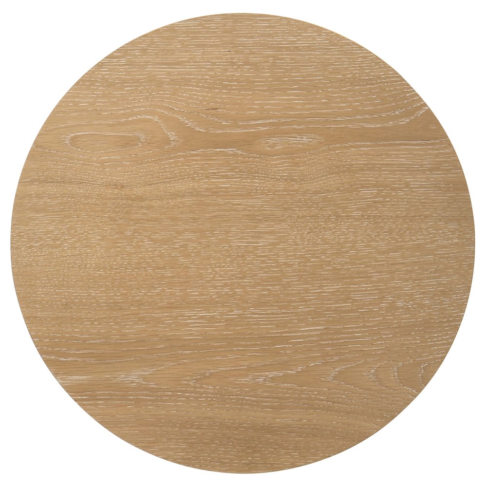 Ottowa 2-piece Round Wood Coffee Table Set Light Oak