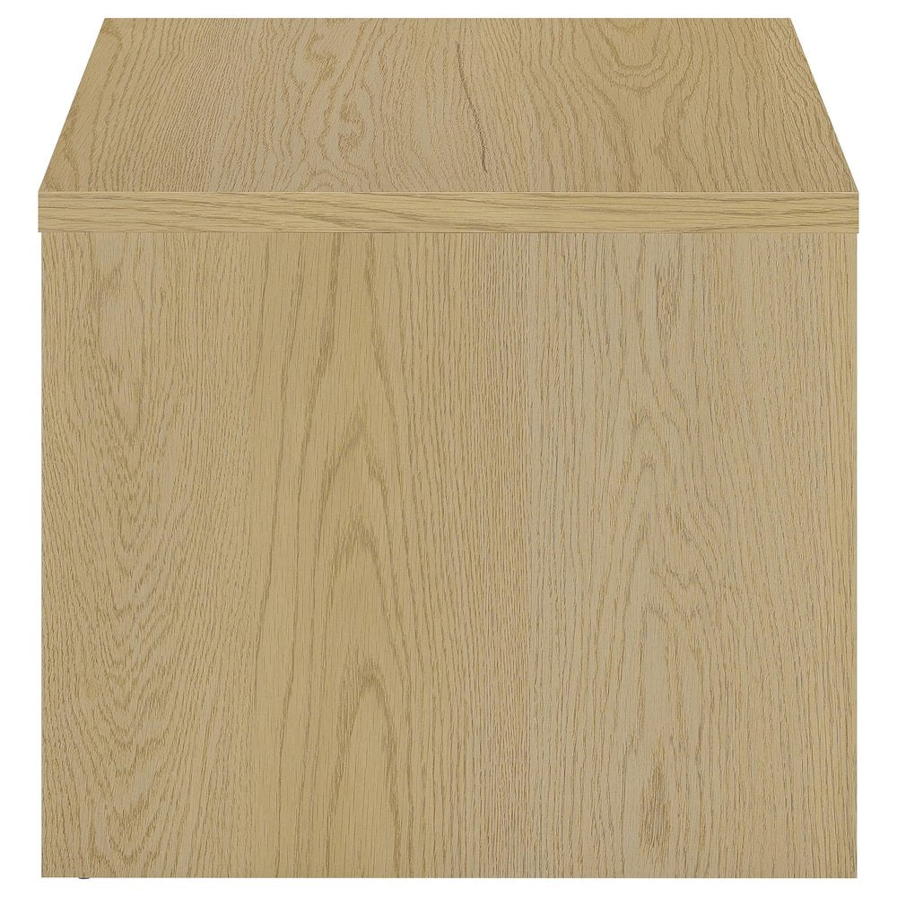 Canoga Engineered Wood Accent Side End Table Light Oak