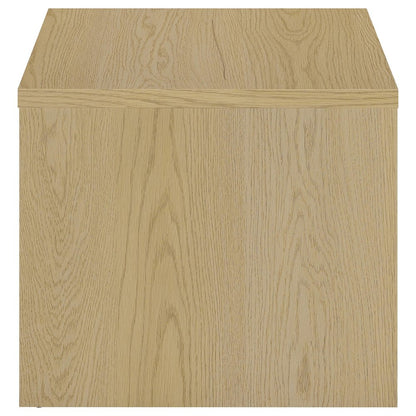 Canoga Engineered Wood Accent Side End Table Light Oak
