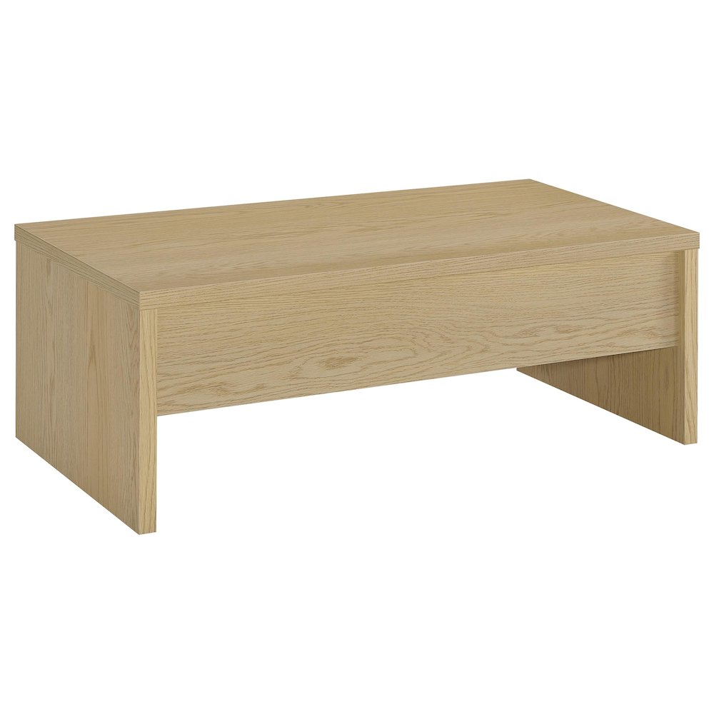 Canoga Engineered Wood Lift Top Coffee Table Light Oak
