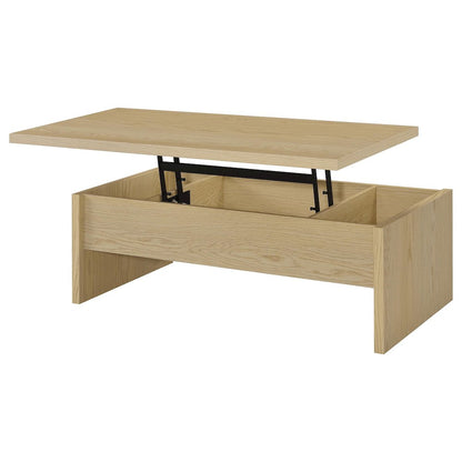 Canoga Engineered Wood Lift Top Coffee Table Light Oak