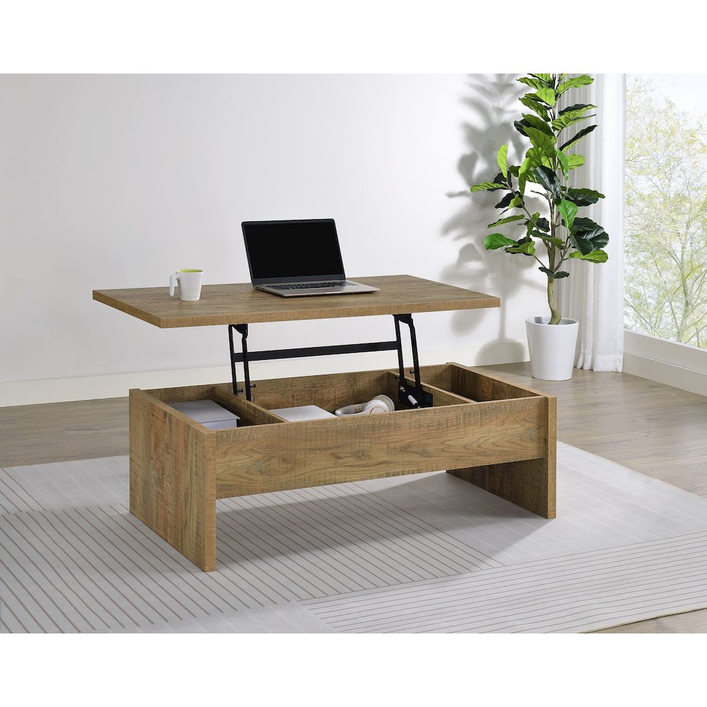 Canoga Engineered Wood Lift Top Cocktail Coffee Table Mango