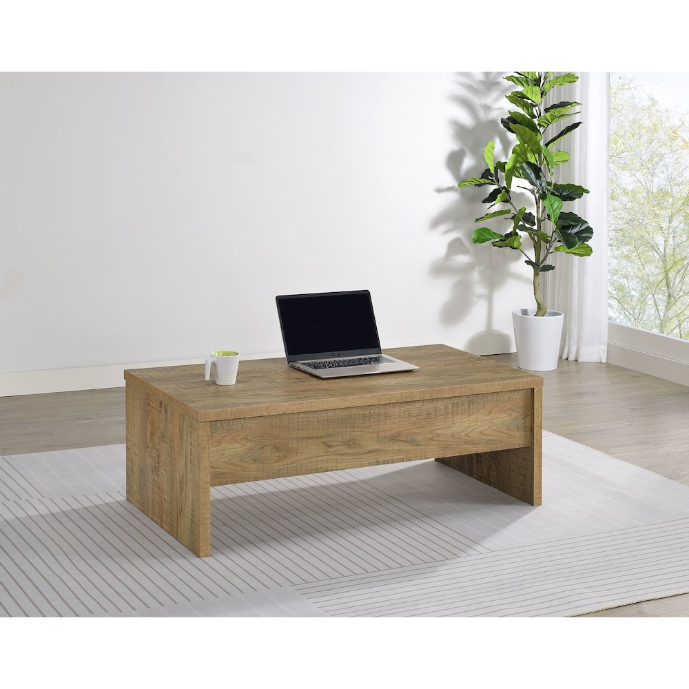 Canoga Engineered Wood Lift Top Cocktail Coffee Table Mango