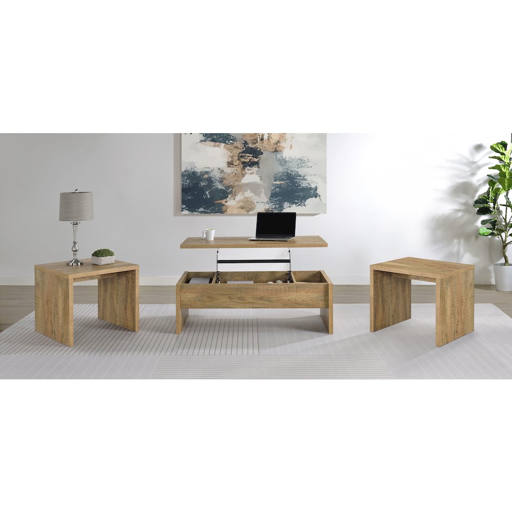 Canoga 3-piece Lift Top Cocktail Coffee Table Set Mango