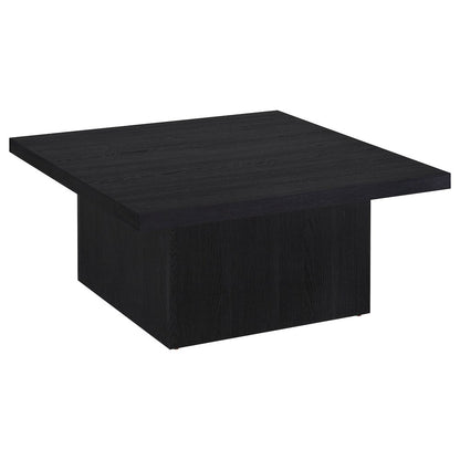 Devar Square Engineered Wood Cocktail Coffee Table Black