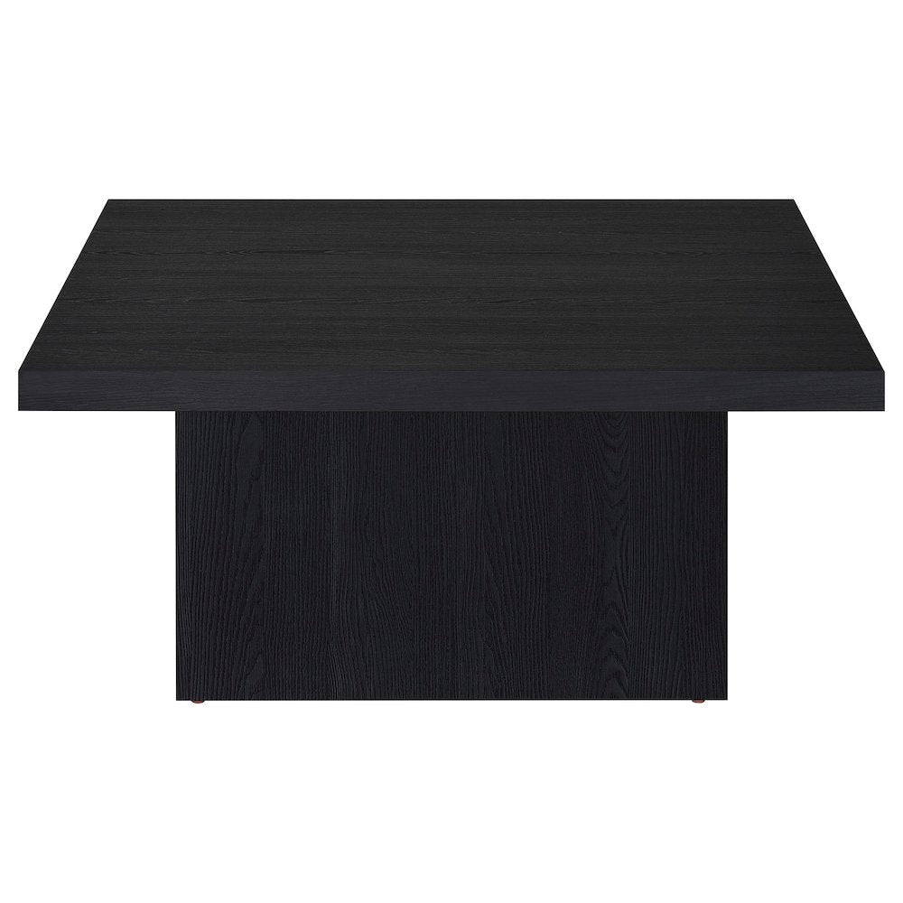 Devar Square Engineered Wood Cocktail Coffee Table Black