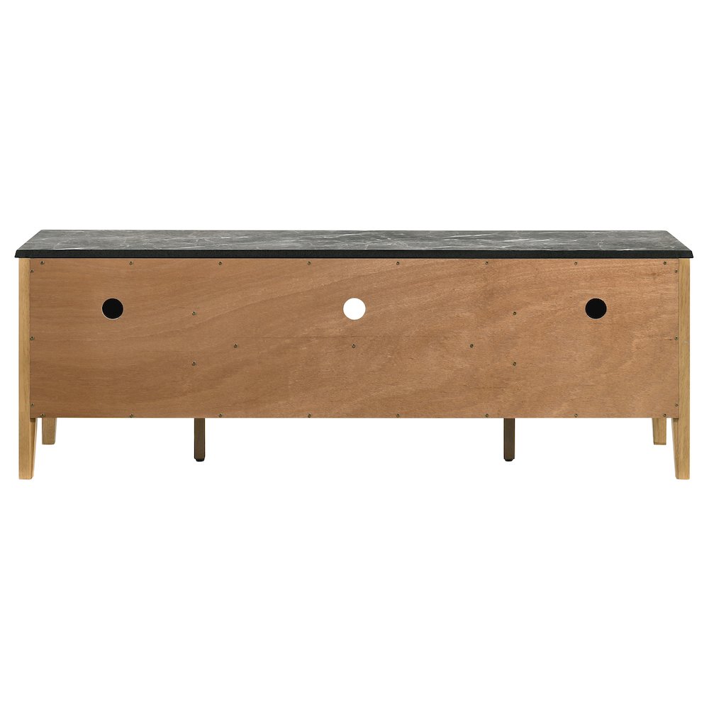 Bradley 63-inch 2-Door SmartTop TV Stand Grey and Natural