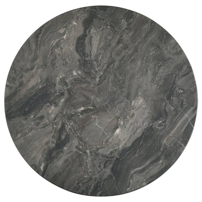 Bradley Round SmartTop Cocktail Coffee Table Smokey Grey and Brown