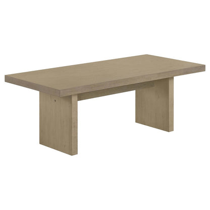 Decker 47-Inch Rectangular Cocktail Coffee Table Natural Oak