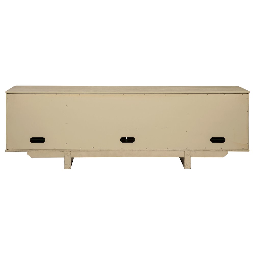 Kailani 79-inch 4-door Cane TV Stand Media Console Beige Oak