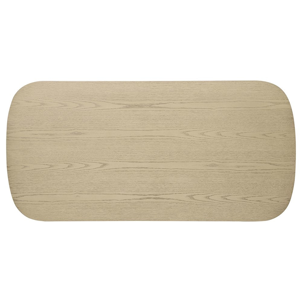 Kailani 2-piece Coastal Coffee and End Table Set Beige Oak