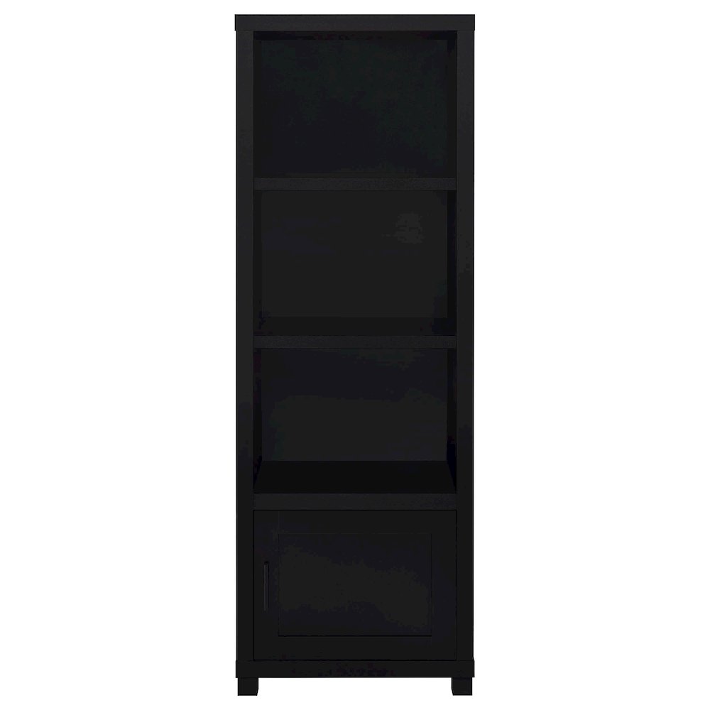 Jupiter 3-shelf Engineered Wood Media Tower Black