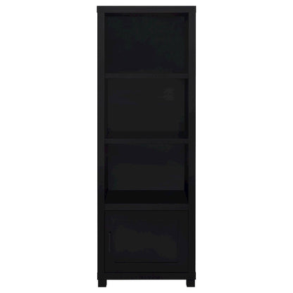 Jupiter 3-shelf Engineered Wood Media Tower Black
