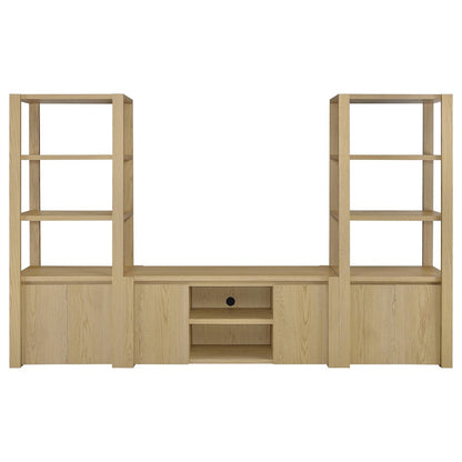 Laurelton 3-piece Entertainment Center TV Stand Light Oak
