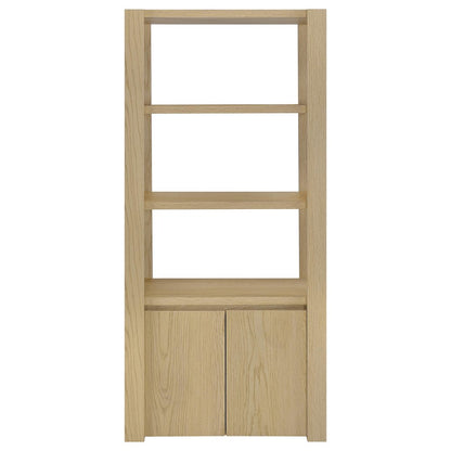 Laurelton 3-shelf Media Tower Tall Pier Cabinet Light Oak