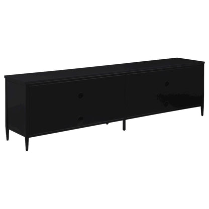 Amherst 4-door 78-inch Metal TV Stand Media Console Black