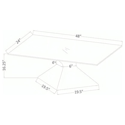 Jenny Glass Top Stainless Steel Coffee Table Chrome